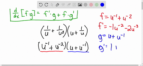 differentiate-juleftfrac1ufrac1u2rightleftufrac1uright