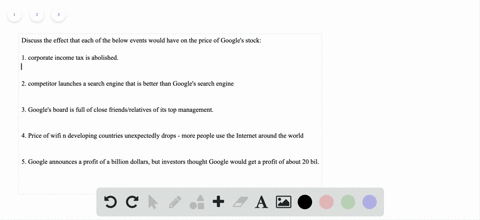 what-effect-would-the-following-events-be-likely-to-have-on-the-price-of-googles-stock-a-a-competito