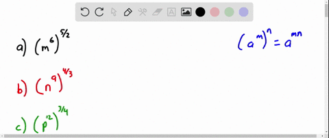 in-the-following-exercises-simplify-a-leftm6rightfrac52-b-leftn9rightfrac43-c-leftp12rightfrac34