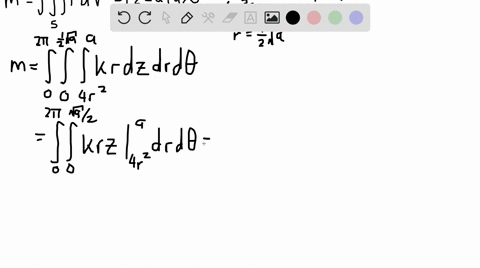 find-the-mass-and-center-of-mass-of-the-solid-s-bounded-by-the-paraboloid-z4-x24-y2-and-the-plane-za