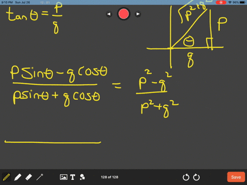 suppose-that-tan-thetap-q-where-p-and-q-are-positive-and-0circtheta90circ-show-that-fracp-sin-thet-2