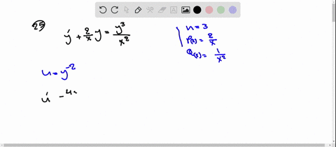 24-25-use-the-method-of-exercise-23-to-solve-the-differential-equation-yprimefrac2x-yfracy3x2-2