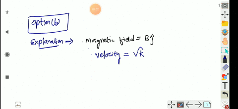 a-positively-charged-particle-enters-a-magnetic-field-of-value-b-hatj-with-a-velocity-v-mathbfk-the-