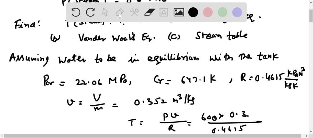 A 1-m^3 tank contains 2.841 kg of steam at 0.6 MPa Determine the ...