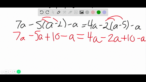 solve-the-given-equation-if-the-equation-is-always-true-or-has-no-solution-indicate-this-7-a-5a-2-a4