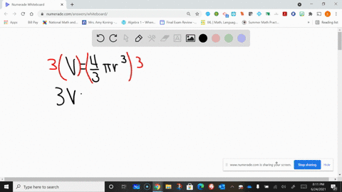 whose volume is 4 pi r square