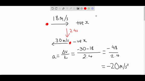 a-particle-had-a-velocity-of-18-mathrmm-mathrms-in-the-x-direction-and-24-s-later-its-velocity-was-3