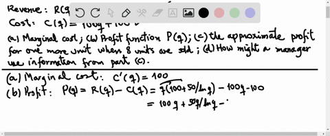 if-the-cost-function-in-dollars-for-q-units-of-the-item-in-exercise-57-is-cq100-q100-find-the-follow