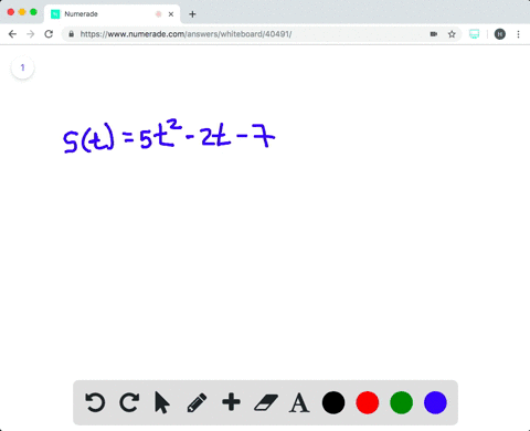 suppose-the-position-of-an-object-moving-in-a-straight-line-is-given-by-st5-t2-2-t-7-find-the-instan