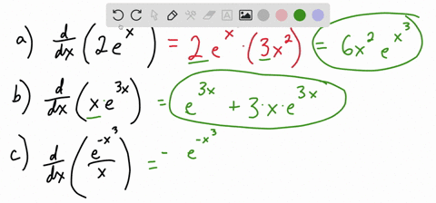 determine-the-derivative-of-each-of-the-following-a-y2-ex3-b-yx-e3-x-c-fxfrace-x3x-d-fxsqrtx-ex-e-ht