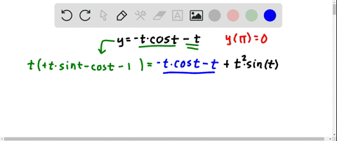 beginarrayctext-verify-that-y-t-cos-t-t-text-is-a-solution-of-the-initial-value-text-problem-t-fracd