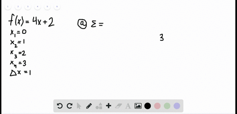 let-fx4-x2-x_10-x_21-x_32-x_43-and-delta-x1-a-find-sum_i14-fleftx_iright-delta-x-b-the-sum-in-part-a