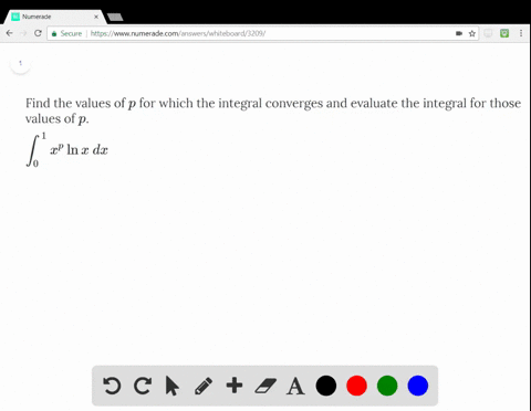find-the-values-of-p-for-which-the-integral-converges-and-evaluate-the-integral-for-those-values-o-3