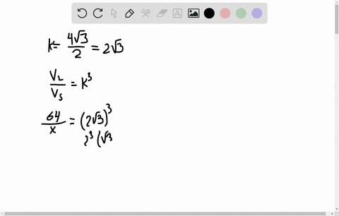 a-diagonal-of-one-cube-is-2-mathrmcm-a-diagonal-of-another-cube-is-4sqrt3-mathrmcm-the-larger-cube-h