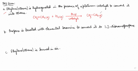 write-a-chemical-equation-describing-each-of-the-following-situations-a-ethylene-ethene-is-hydrogena