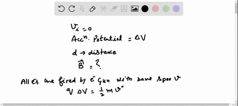 electrons-in-a-beam-are-accelerated-from-rest-through-a-potential-difference-delta-v-the-beam-ente-2