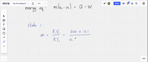 oxygen-at-300-mathrmkpa-and-100circ-mathrmc-is-in-a-pistoncylinder-arrangement-with-a-volume-of-01-m
