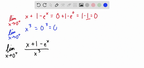 lim-_x-rightarrow-0-fracx1-exx3