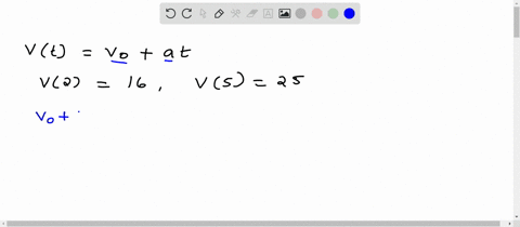 as-a-ball-rolls-down-an-inclined-plane-its-velocity-vt-in-mathrmcm-mathrmsec-at-time-t-in-seconds-is