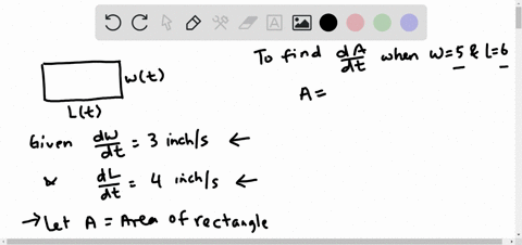 the-width-of-a-rectangle-is-increasing-at-a-rate-of-3-inches-per-second-and-its-length-is-increasing