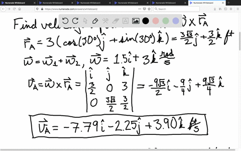 at-a-given-instant-the-antenna-has-an-angular-motion-omega_13-mathrmrad-mathrms-and-dotomega_12-ma-2