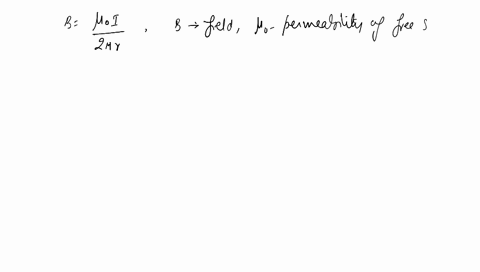 a-long-straight-wire-carries-a-current-of-54-a-what-is-the-magnitude-of-the-magnetic-field-at-a-dist