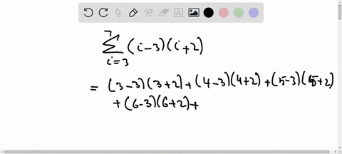 write-each-series-as-a-sum-of-terms-and-then-find-the-sum-sum_i37i-3i2-2