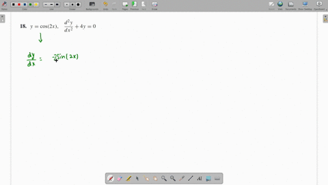 show-that-the-function-y-is-a-solution-of-the-differential-equation-ycos-2-x-quad-fracd2-yd-x24-y0