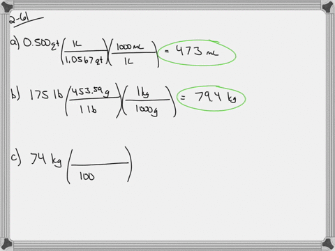 solve-each-of-the-following-problems-using-one-or-more-conversion-factors-a-a-container-holds-0500-2
