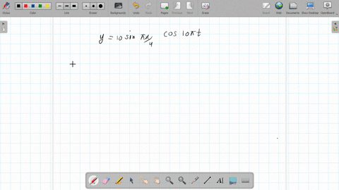 the-equation-mathrmy10-sin-pi-mathrmx-4-cos-10-pi-t-represents-a-stationary-wave-where-mathrmx-and-m