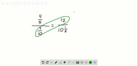 determine-whether-the-ratios-are-proportional-fracfrac45frac710-stackrel-frac1210-frac12