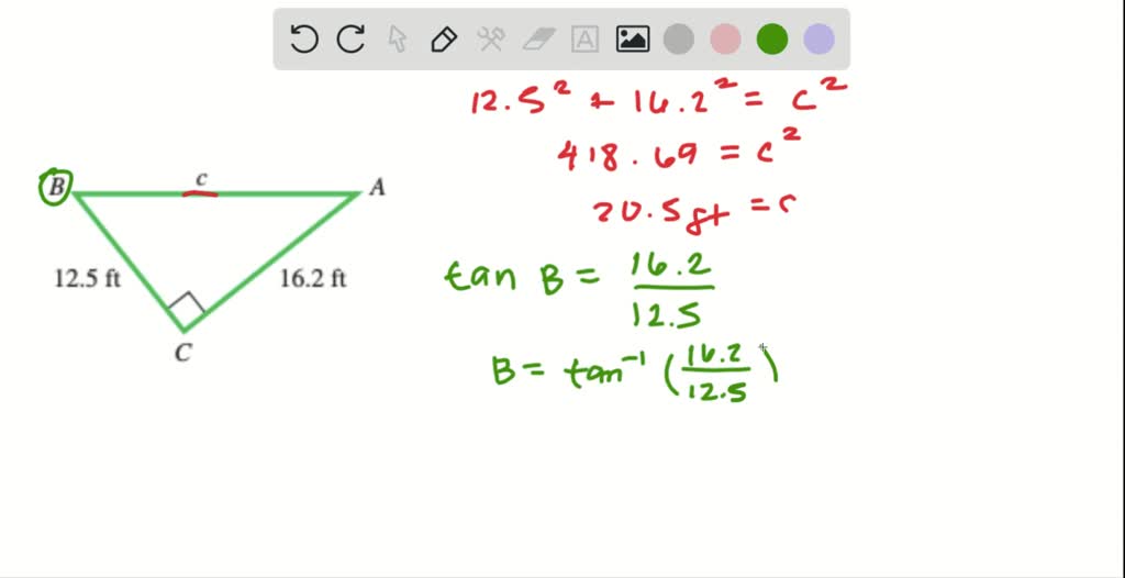 SOLVED:Solve each right triangle. When two sides are given, give angles ...