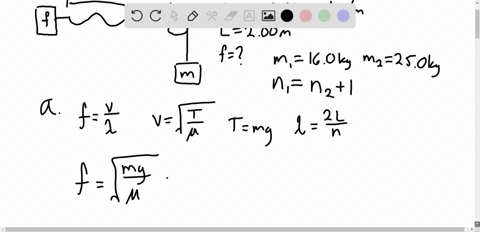in-the-arrangement-shown-in-figure-p-1824-an-object-can-be-hung-from-a-string-with-linear-mass-densi