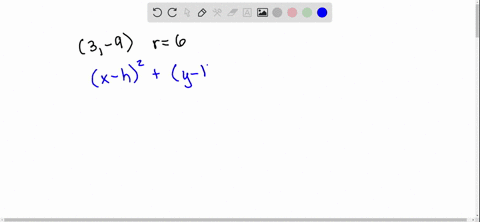 write-the-equation-of-the-circle-centered-at-3-9-with-radius-6-2