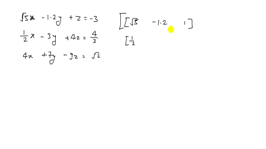 solved-use-gaussian-elimination-and-three-digit-chopping-arithmetic-to