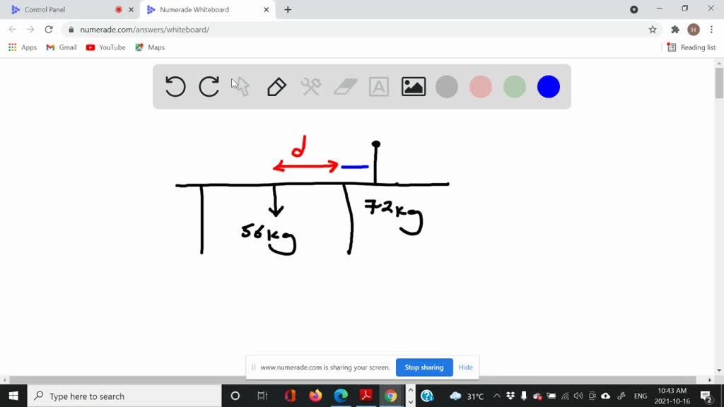 SOLVEDHow close to the right edge of the 56 kg picnic table shown in