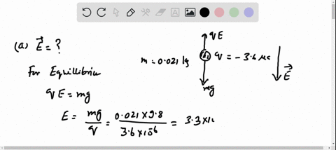 an-object-with-a-charge-of-36-mu-mathrmc-and-a-mass-of-0012-mathrmkg-experiences-an-upward-electric-
