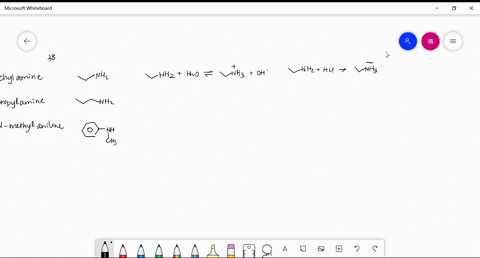 write-the-balanced-chemical-equations-for-the-1-reaction-of-each-of-the-following-amines-with-wate-2
