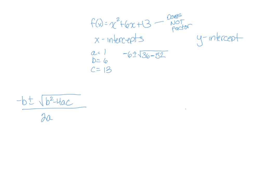 how do you find the x intercept of a cubic function