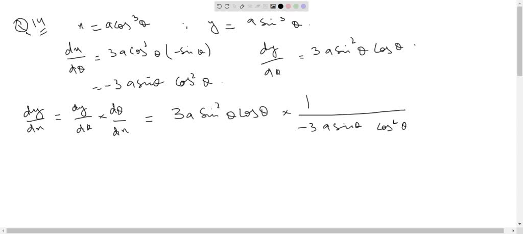 ⏩solved Find D Y D X And D 2 Y D X 2 If X A Cos 3 θ … Numerade