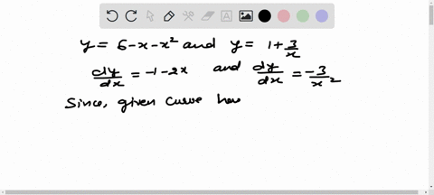 find-the-equation-of-the-common-tangent-to-the-curves-y6-x-x2-and-x-yx3