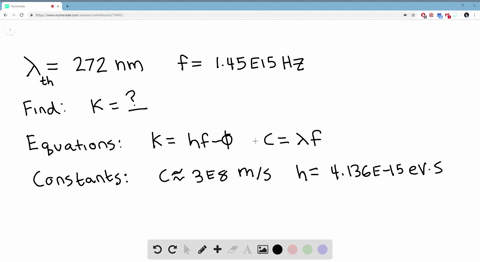 the-photoelectric-threshold-wavelength-of-a-tungsten-surface-is-272-nm-calculate-the-maximum-kinetic