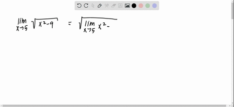 evaluate-lim-_x-rightarrow-5-sqrtx2-9