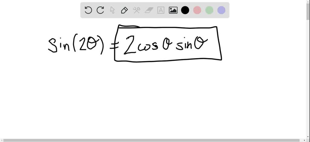 SOLVED:The Double-angle Formula for the sine function is sin(2 θ)=