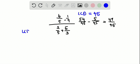 simplify-each-complex-fraction-use-either-method-fracfrac65-frac19frac25frac53