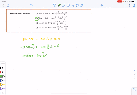 use-sum-to-product-formulas-to-find-the-solutions-of-the-equation-sin-2-x-sin-5-x0