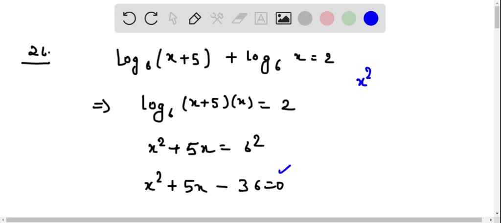 solve-the-equation-log-6-x-5-log-6-x-2-solvedlib