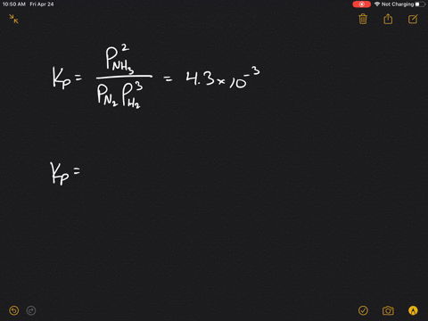 the-equilibrium-constant-k_mathrmp-for-the-synthesis-of-ammonia-mathrmn_2g3-mathrmh_2g-rightleftharp