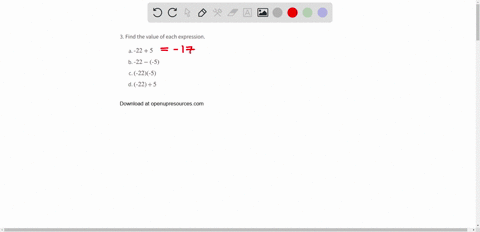 find-the-value-of-each-expression-a-225-b-22-5-c-22-5-d-22-div-5