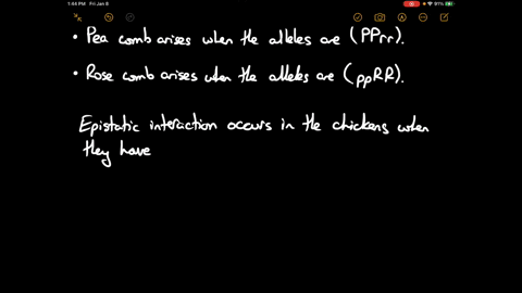 two-pairs-of-genes-affect-comb-type-in-chickens-figure-1012-when-both-genes-are-recessive-a-chicken-
